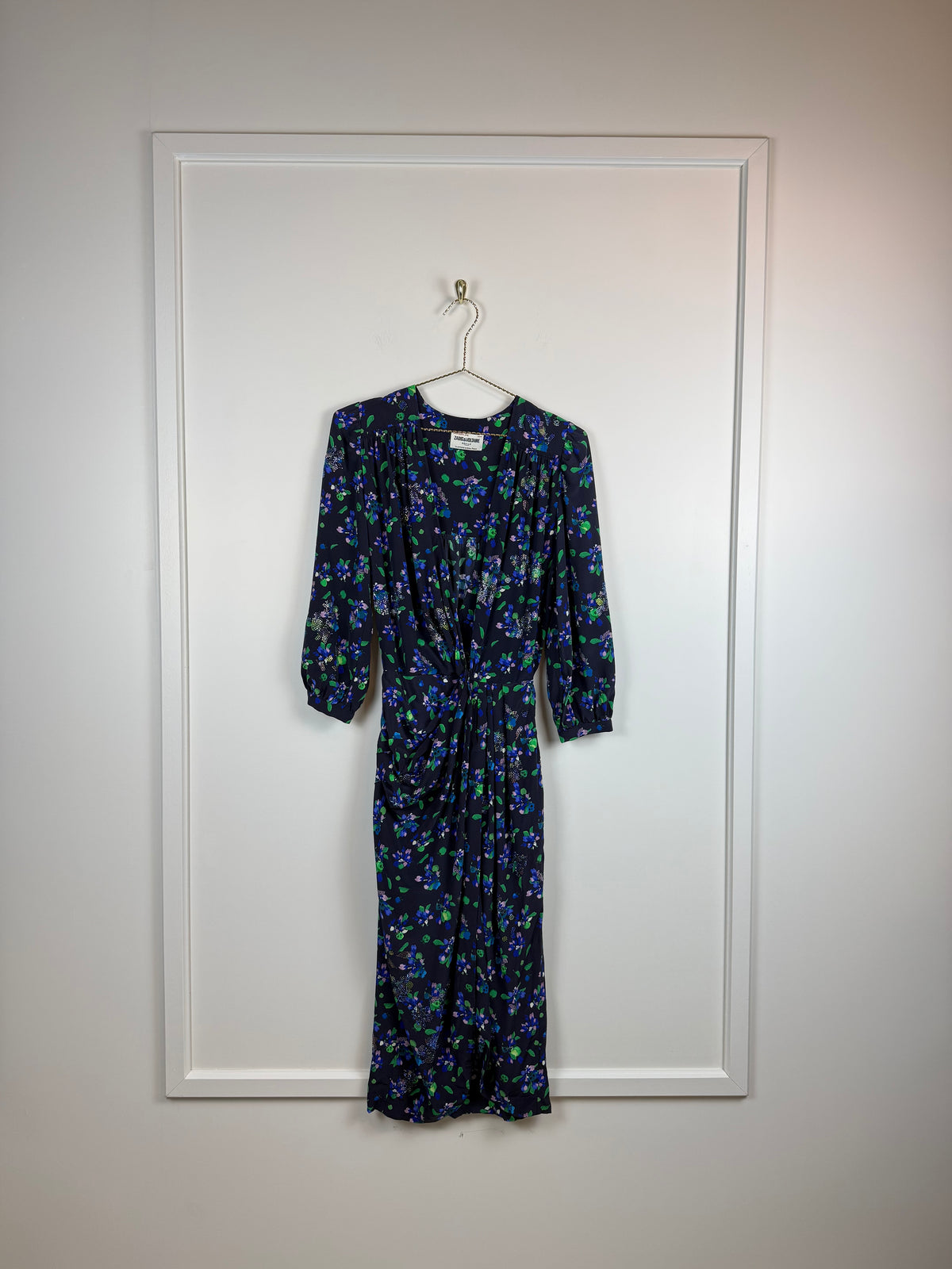 Zadig & Voltaire Kleid mit Blumenprint – Dunkelblau/Multicolor – Gr. XS
