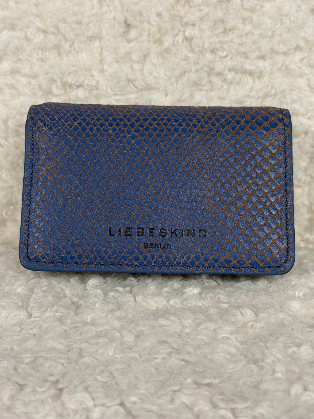 Liebeskind Wallet Snake Print Blue