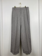 'S Max Mara Hahnentritt-Hose – Braun/Mehrfarbig – Gr. 40 DE
