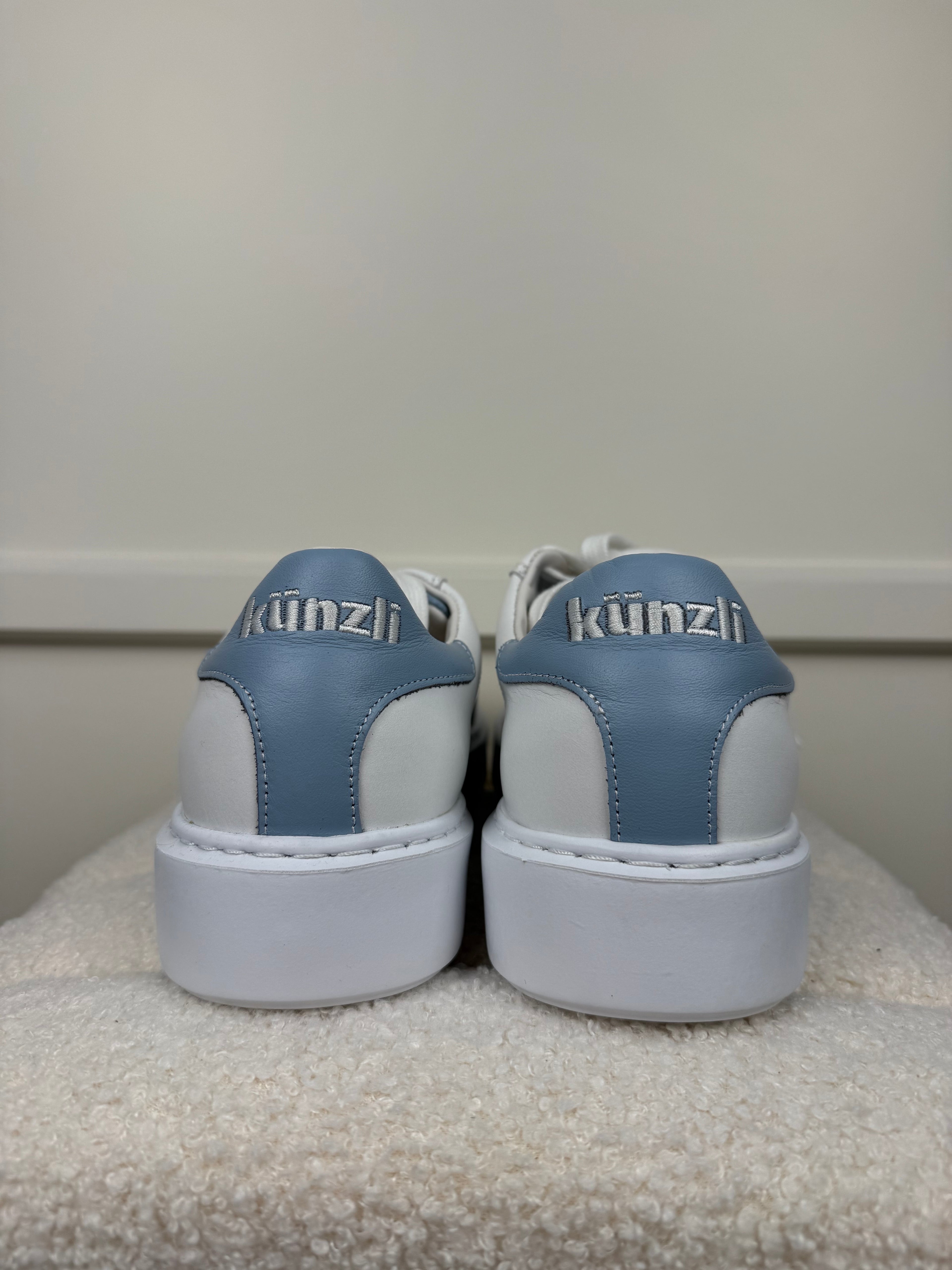 Künzli Altura Sneakers White Light Blue Sz. 40 EU