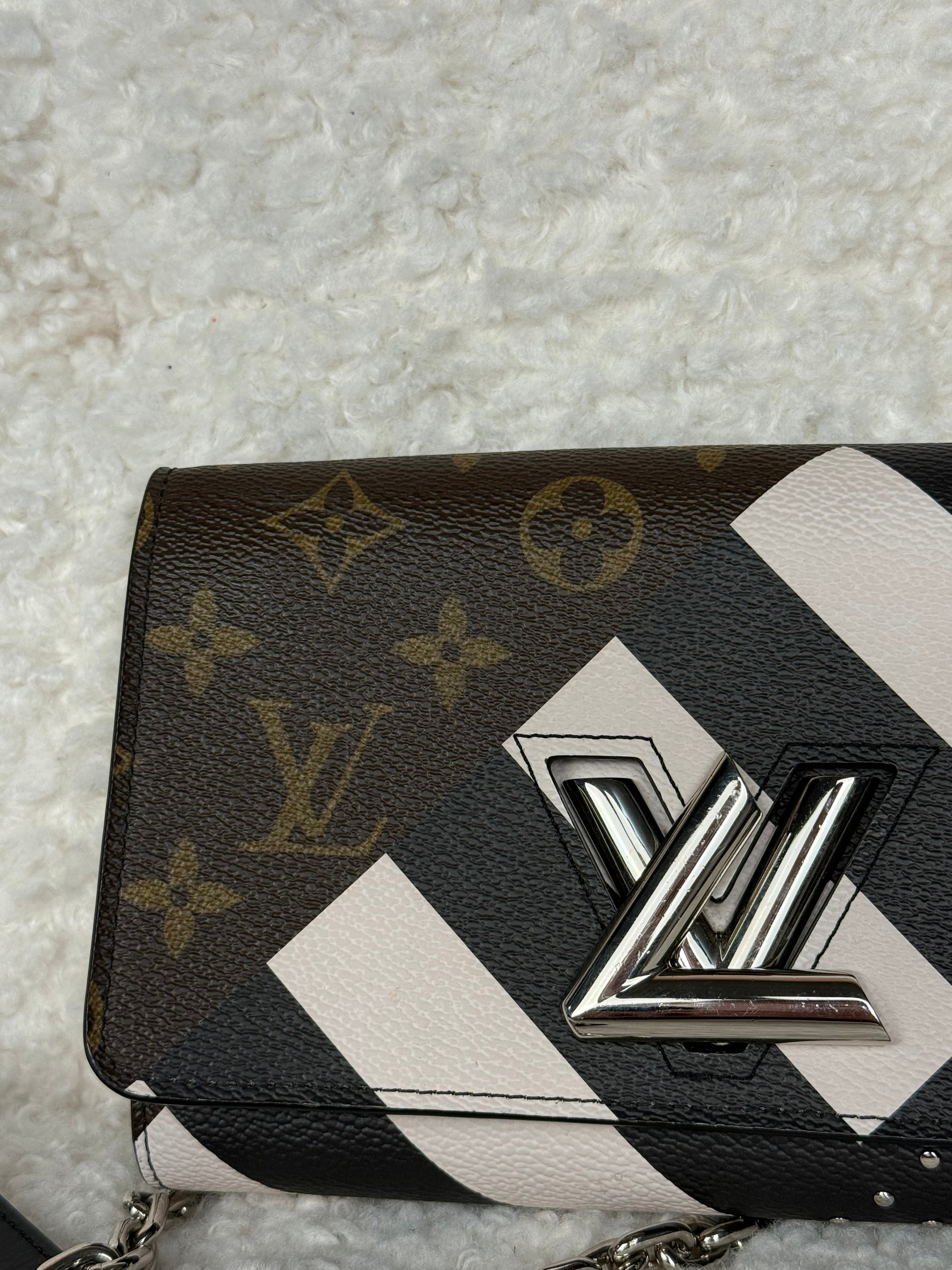 Louis Vuitton Twist Chain BB Bag Brown Black Multi