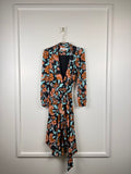 Diane von Furstenberg Kleid mit Blumenprint – Multicolor – Gr. XS