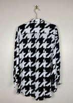 Balmain Oversized Blouse Black White Sz. 34 DE (36 FR)
