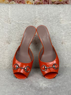 Gucci Slides Orange Sz. 39 EU