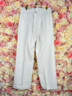Twinset striped Pants White Silver Sz. 40 DE (44 IT)