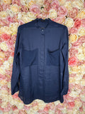 Joseph Ramie Silk Blouse Blue Sz. 40 DE (42 FR)