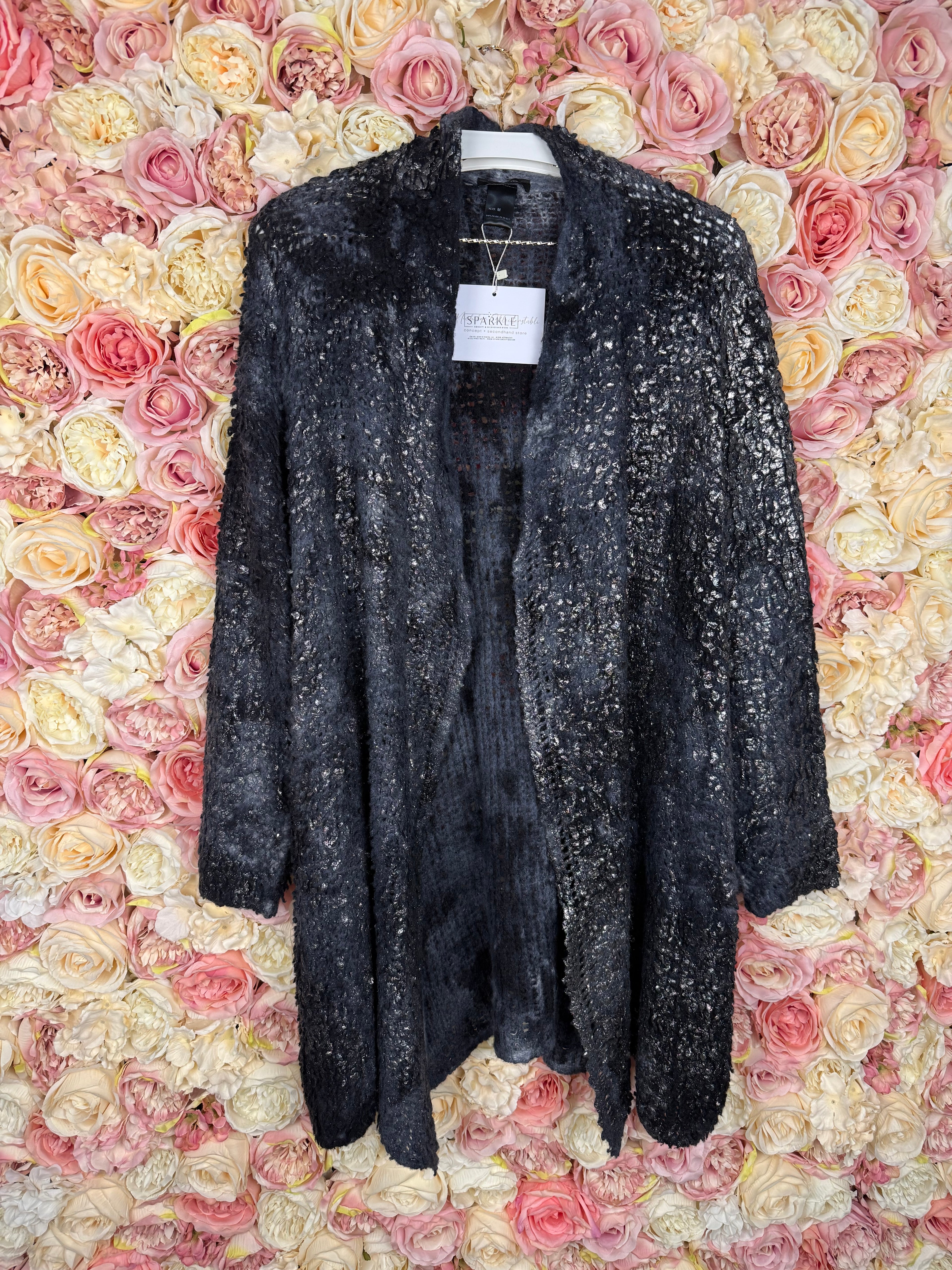 Avant Toi Cashmere Cardigan Silver Grey