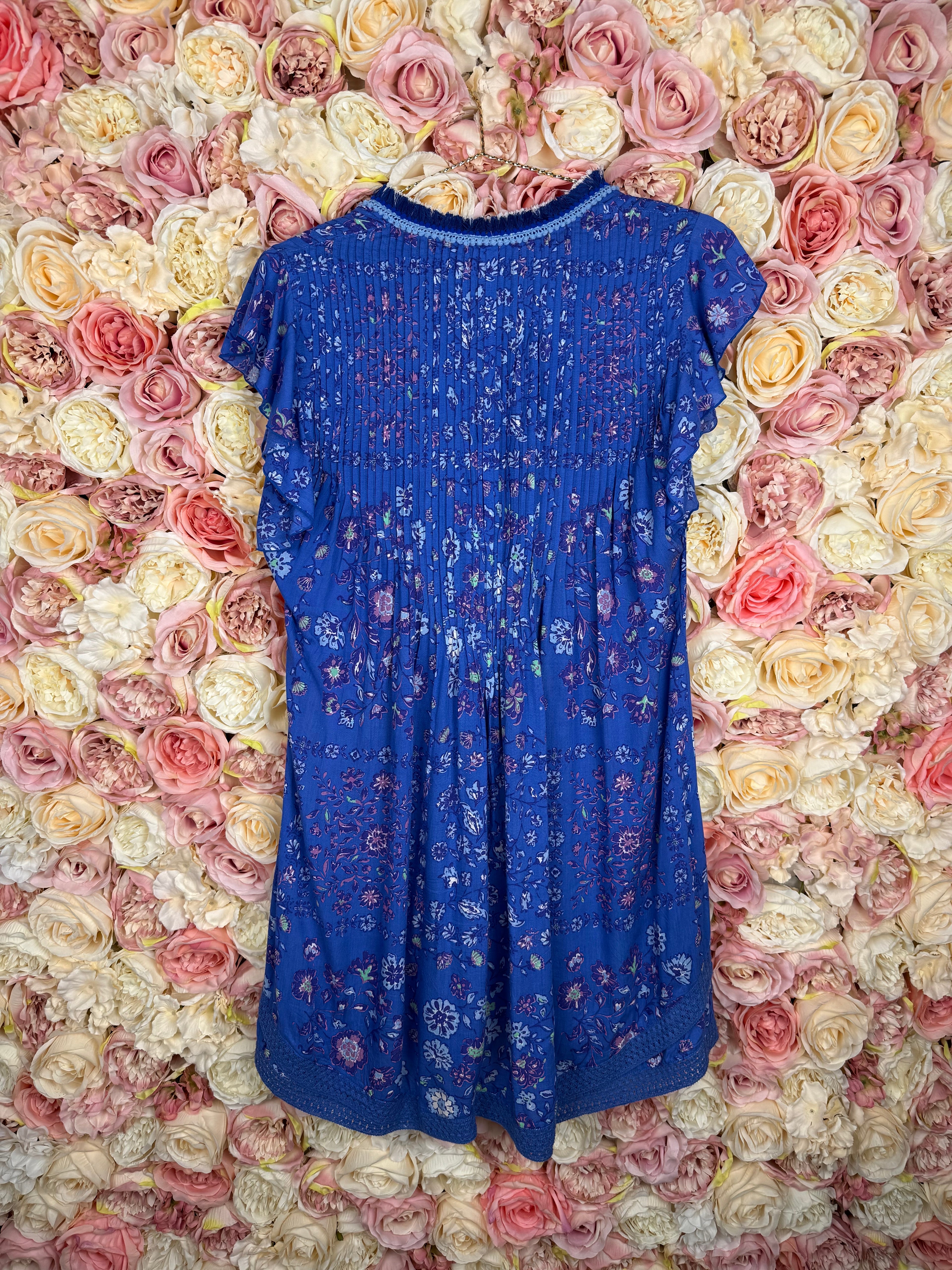 Poupette St. Barth Dress Blue Multi Sz. XS