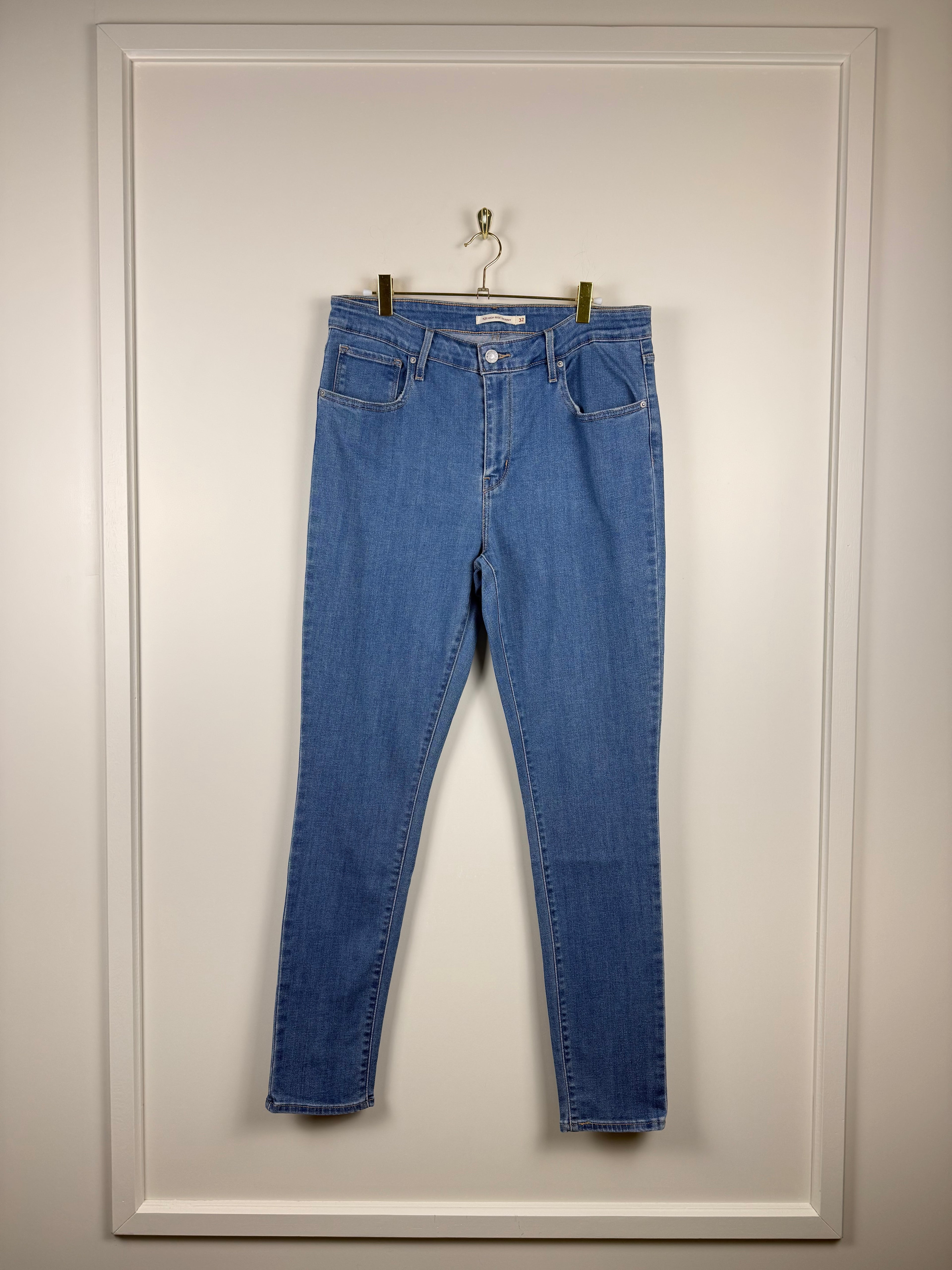 Levi's 721 High Rise Skinny Jeans Light Blue Sz. 32