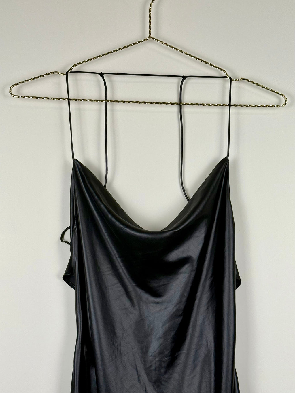 Zara Shiny Dress Black Sz. XS