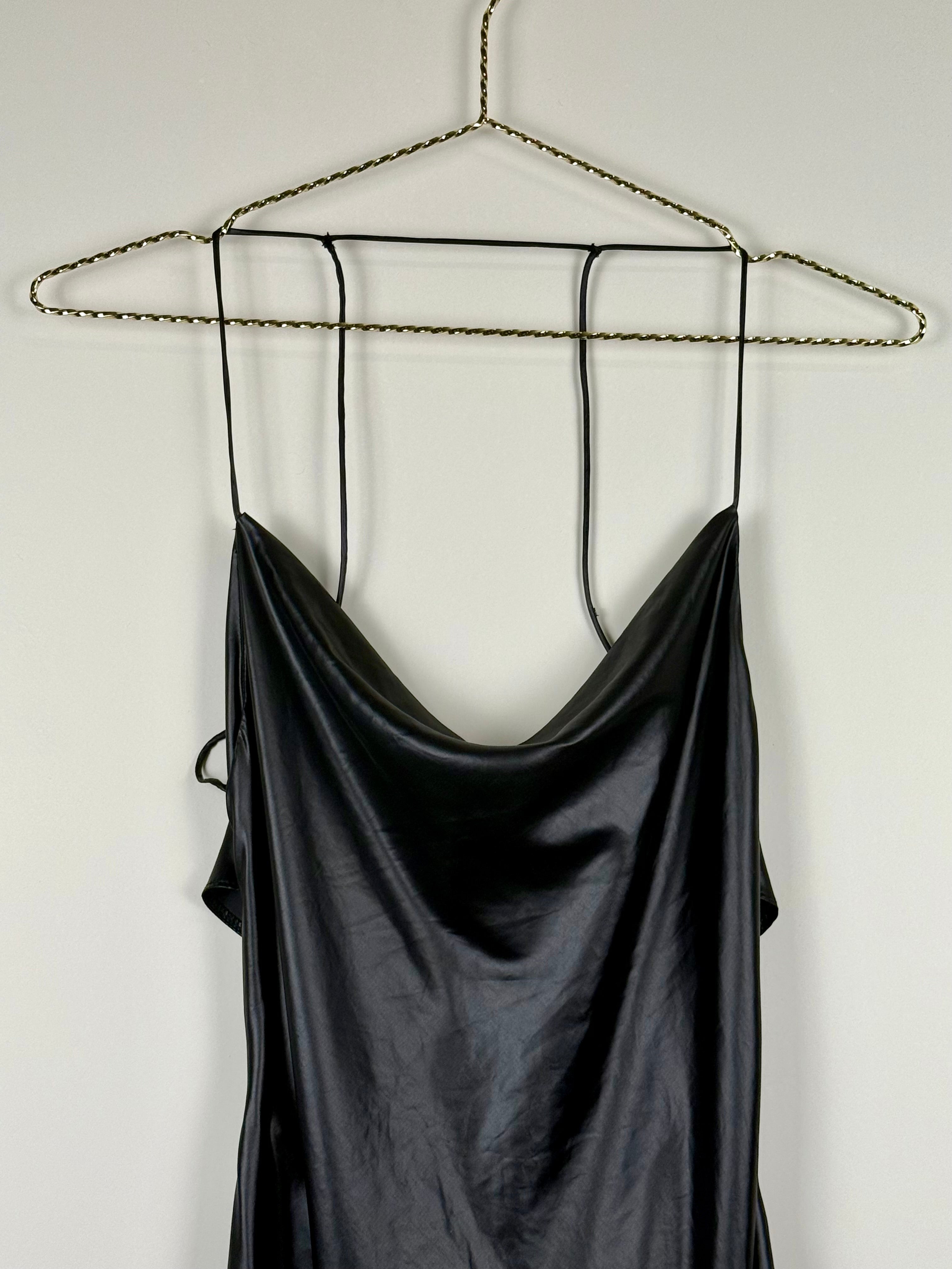Zara Shiny Dress Black Sz. XS