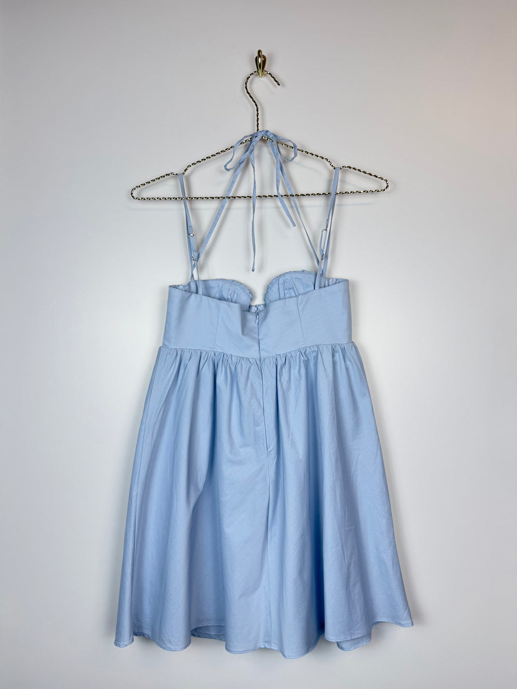 Oh Polly Mini Dress Light Blue Sz. 34 DE