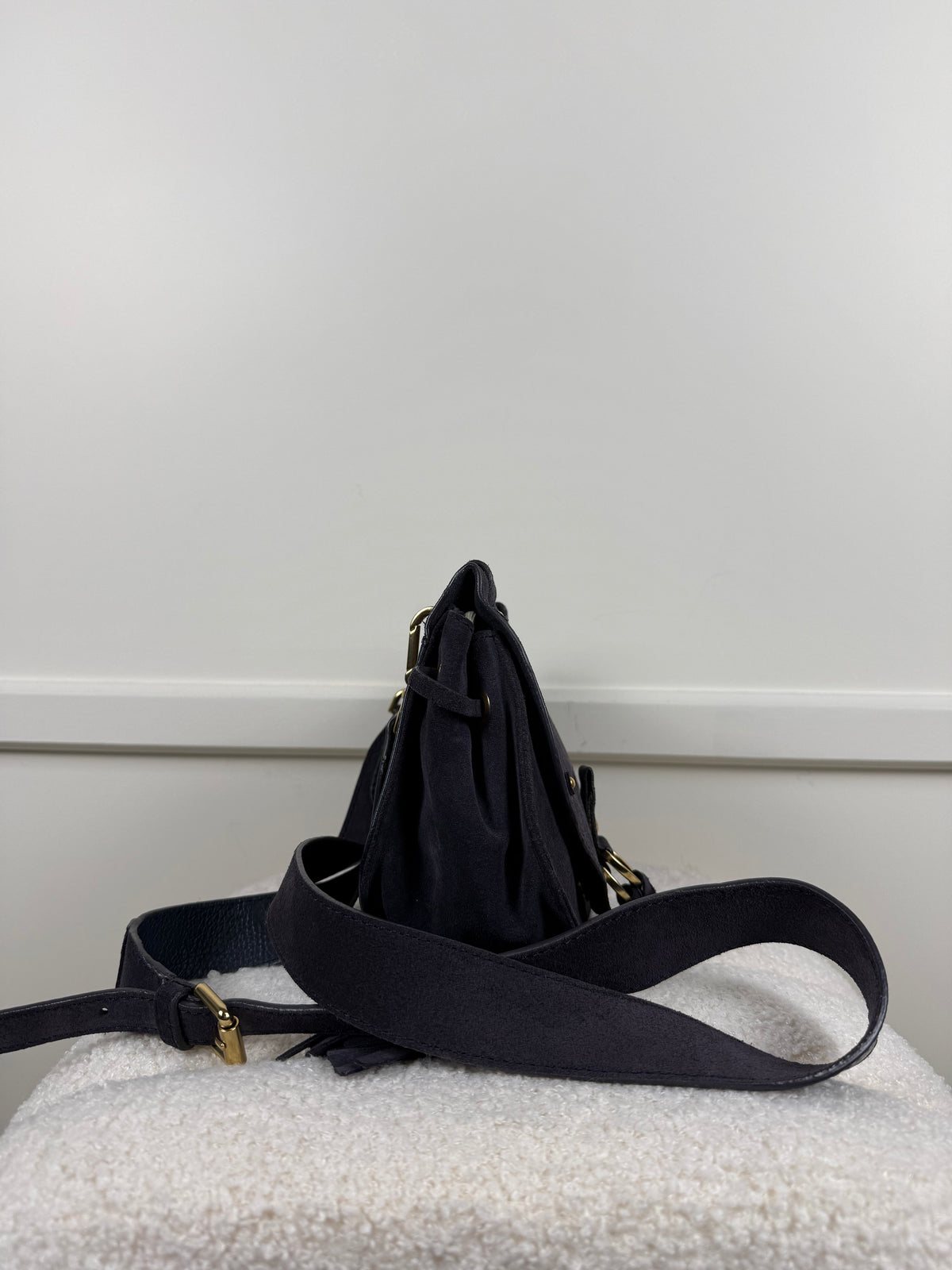 See by Chloé Collins Tasche – Dunkelblau – Veloursleder