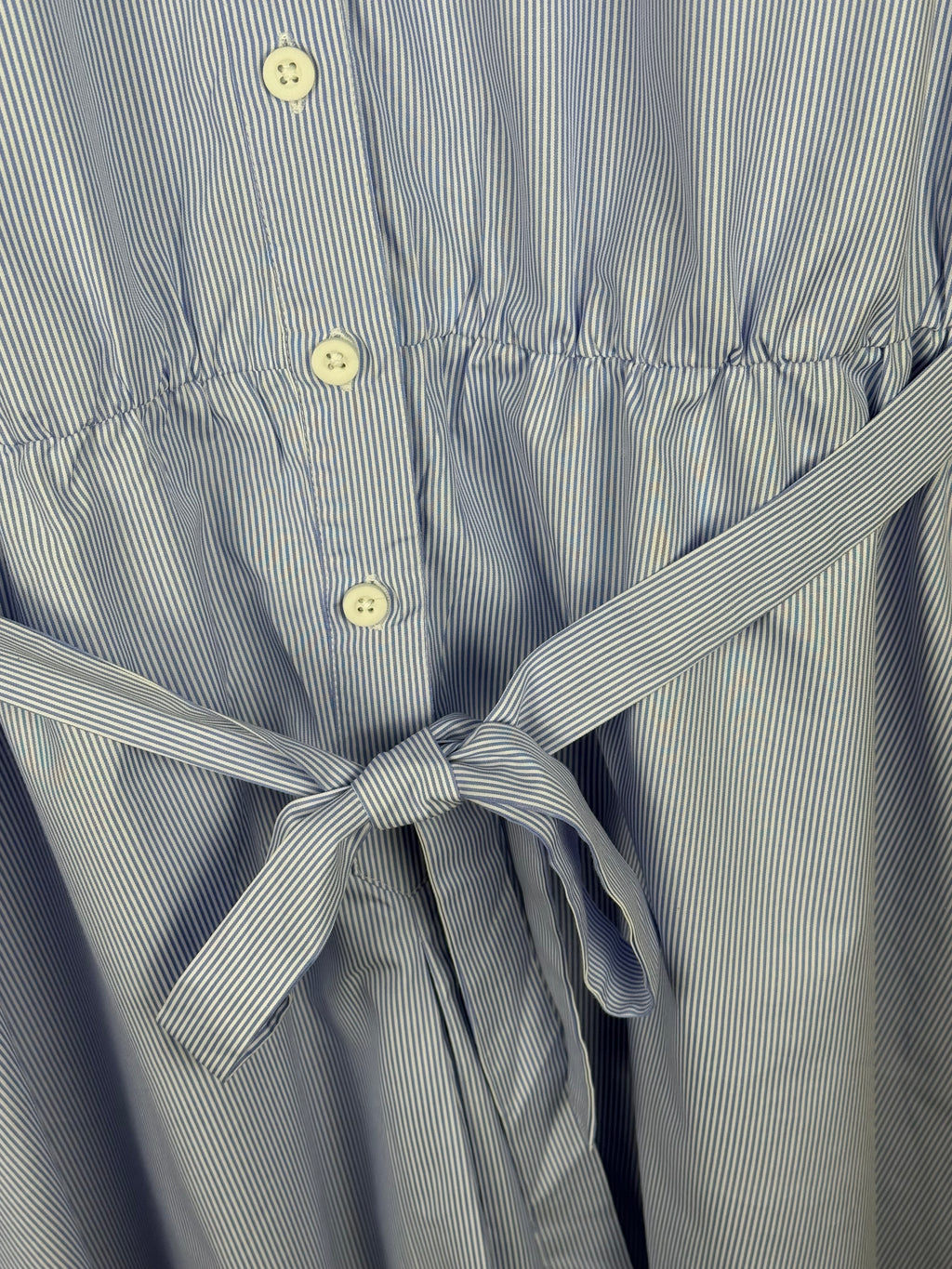 Family Affairs Dress Blue White Sz. L