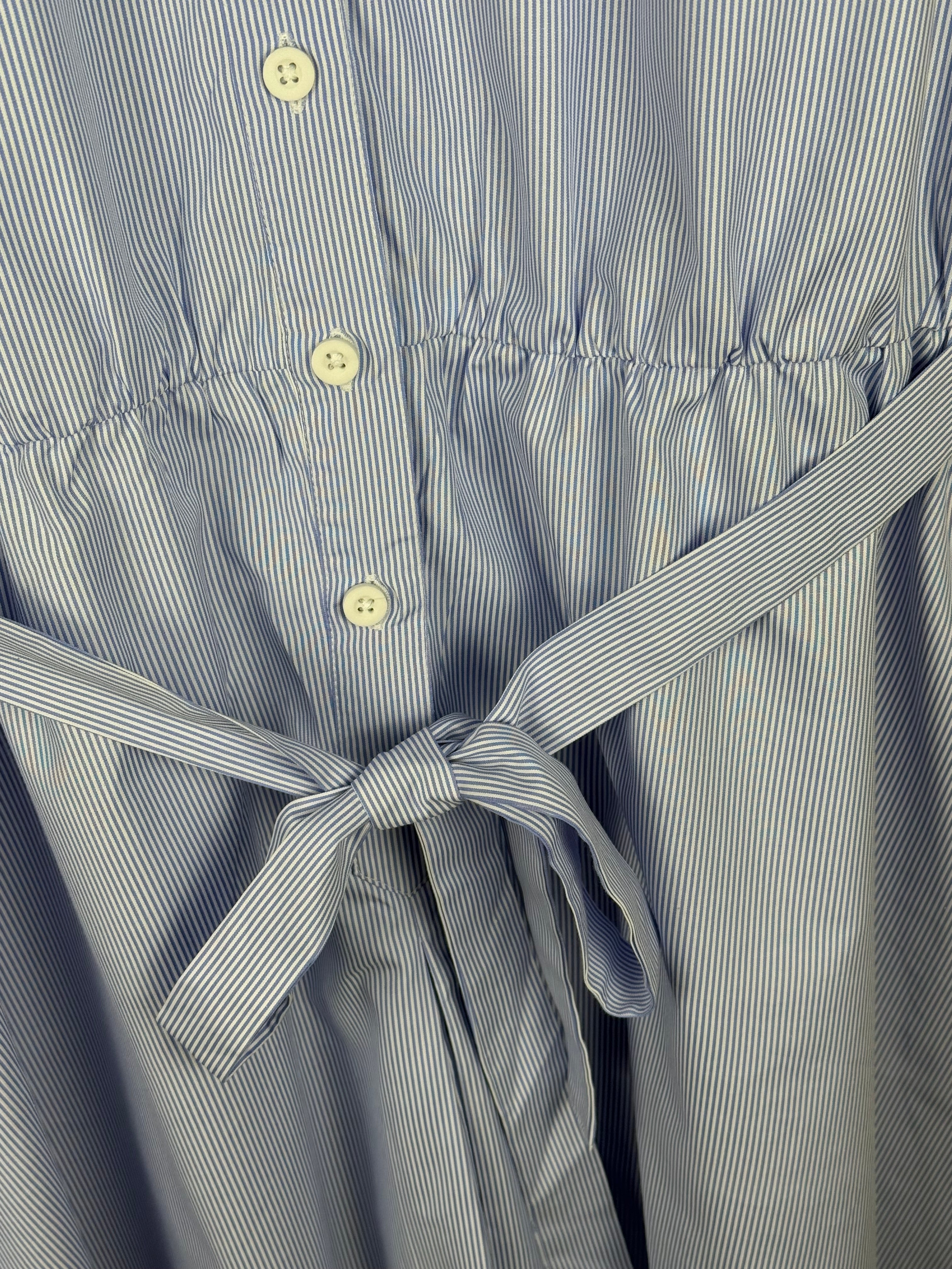 Family Affairs Dress Blue White Sz. L
