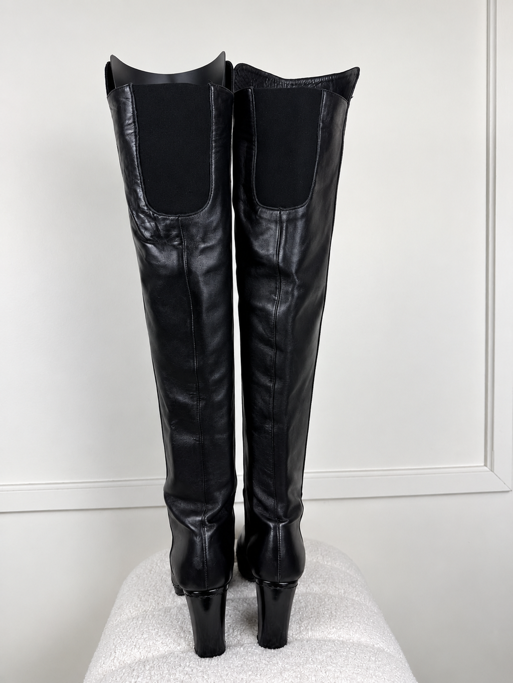 Stuart Weitzman Kniehohe Stiefel – Schwarz – Gr. 38 EU