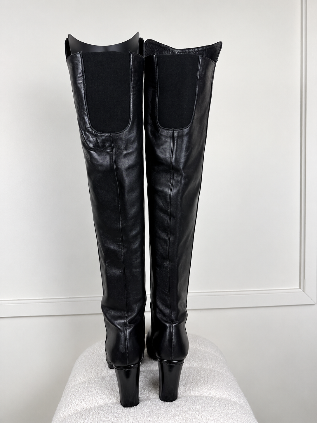 Stuart Weitzman Kniehohe Stiefel – Schwarz – Gr. 38 EU