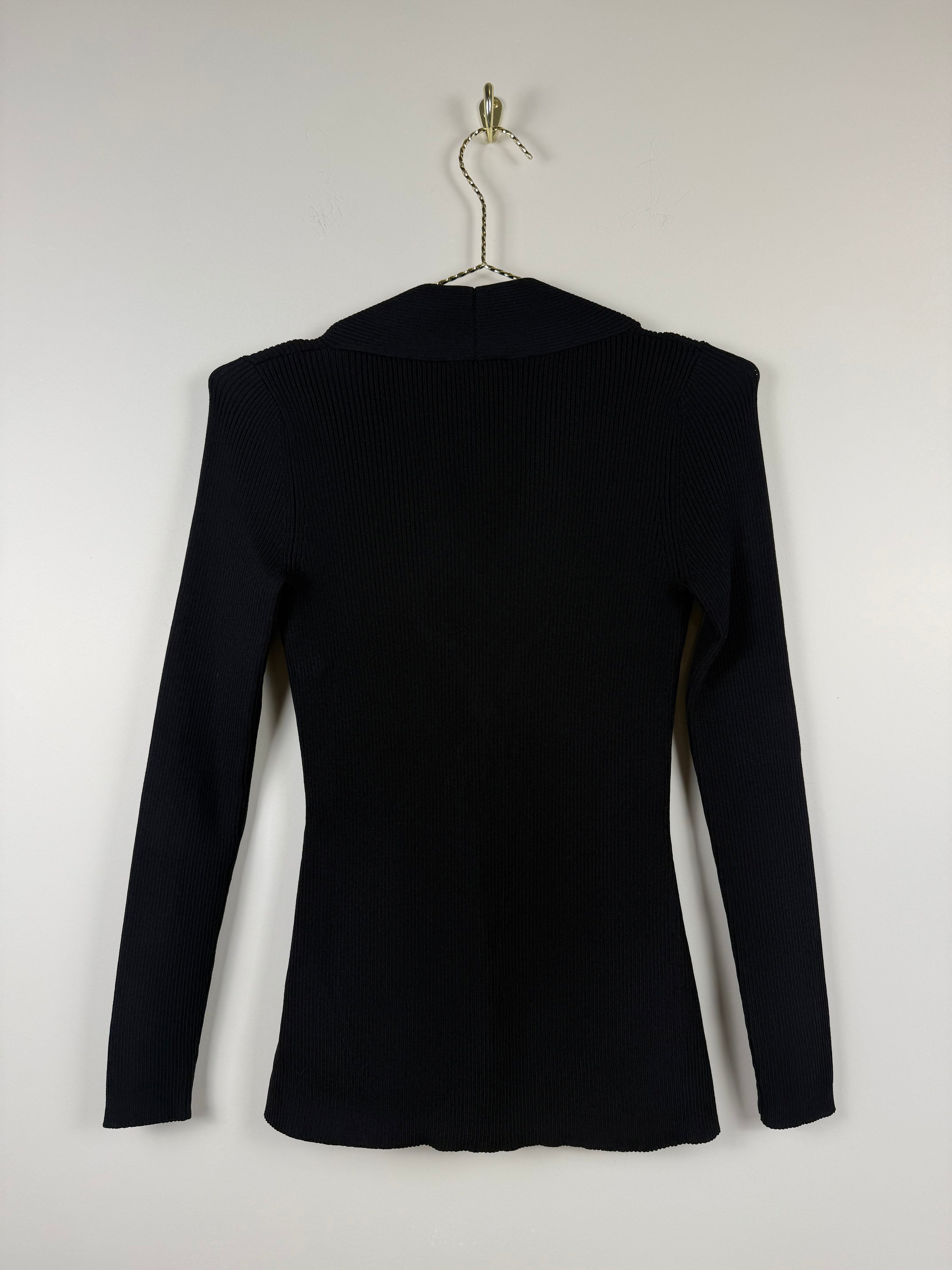 Sandro Langarm-Top – Schwarz – Gr. 0 (XS)