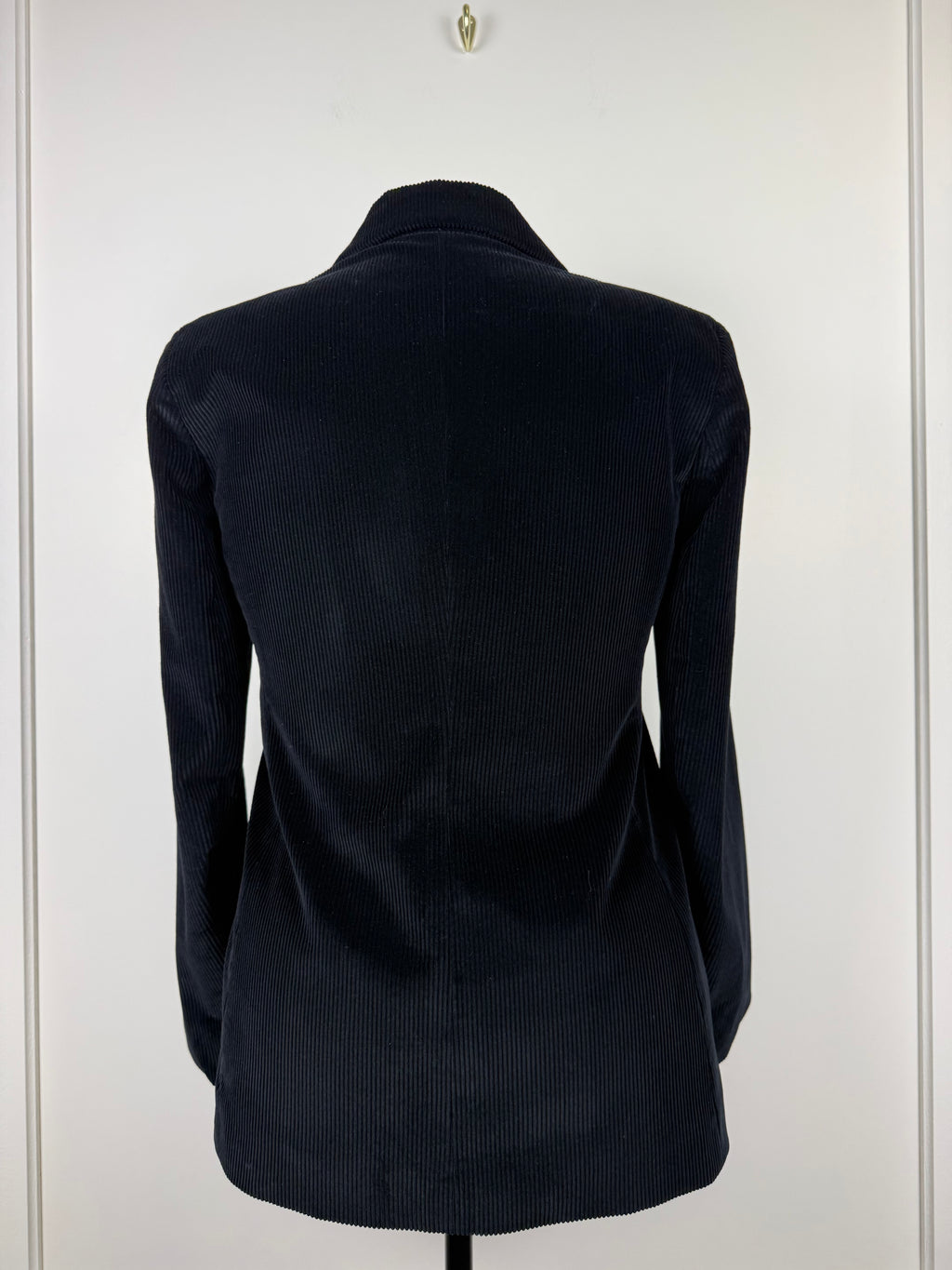 S' Max Mara Cord-Blazer – Schwarz – Gr. 40 DE (44 IT)