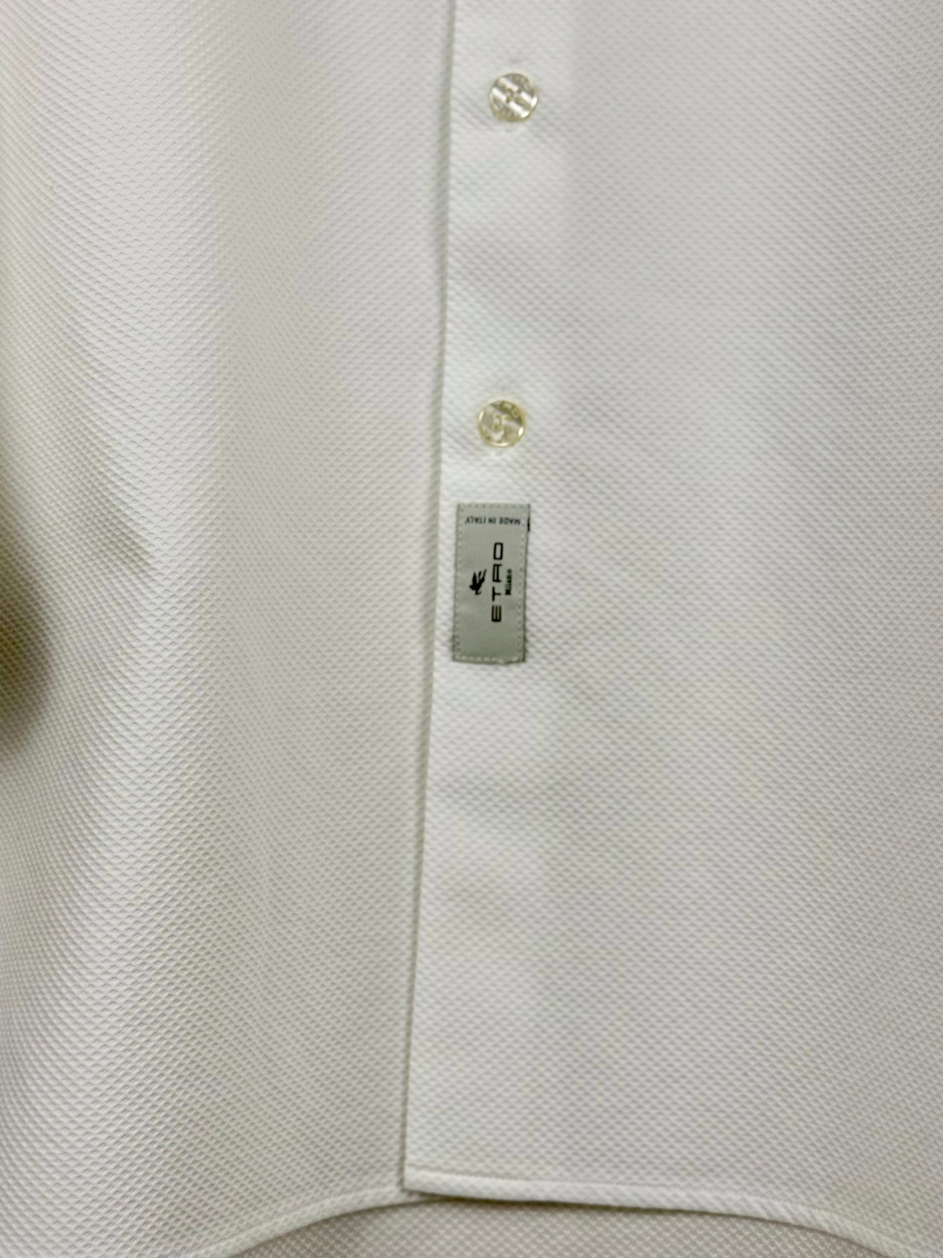 Etro Cotton Shirt White Sz. 38 DE (42 IT)