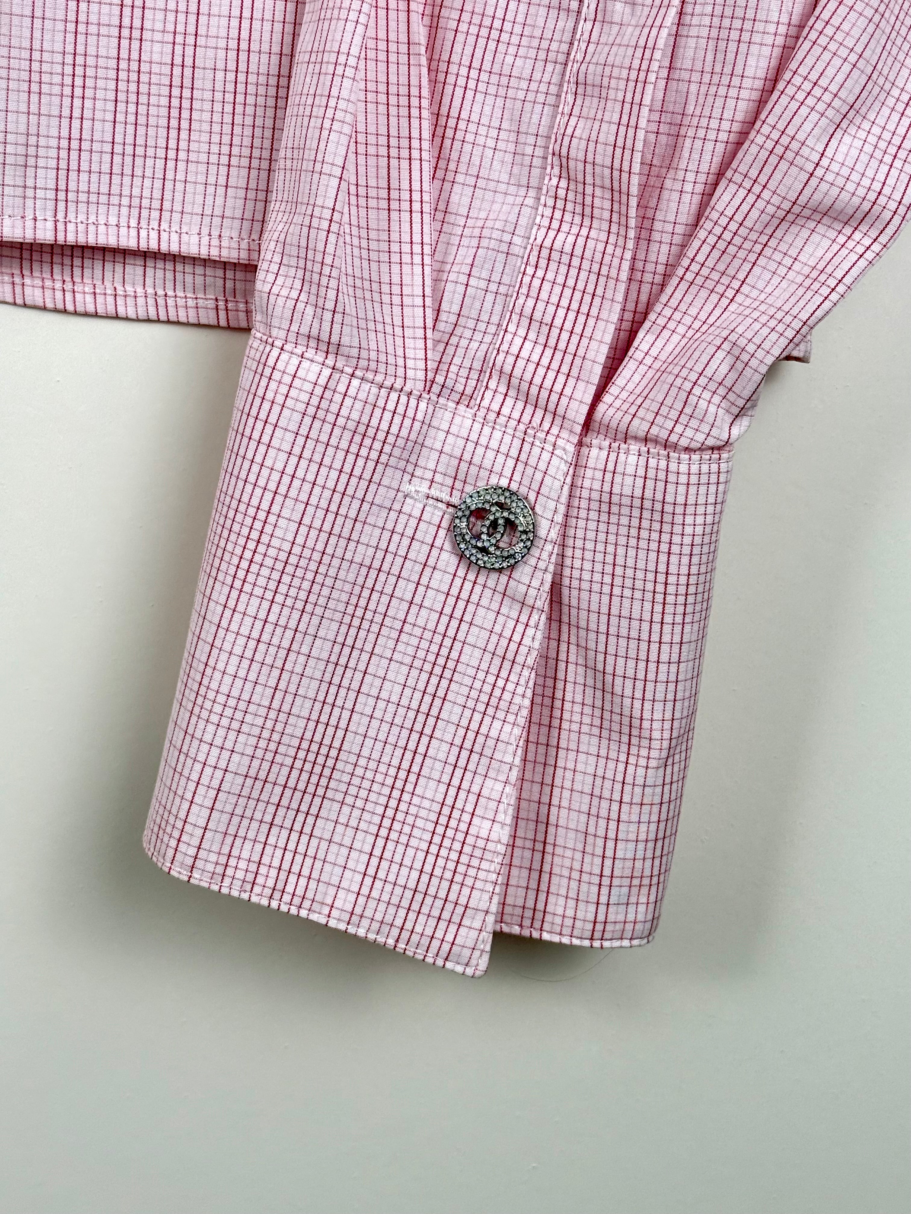 Chanel 20P Cotton Shirt Light Pink Sz. 40 DE (42 FR)