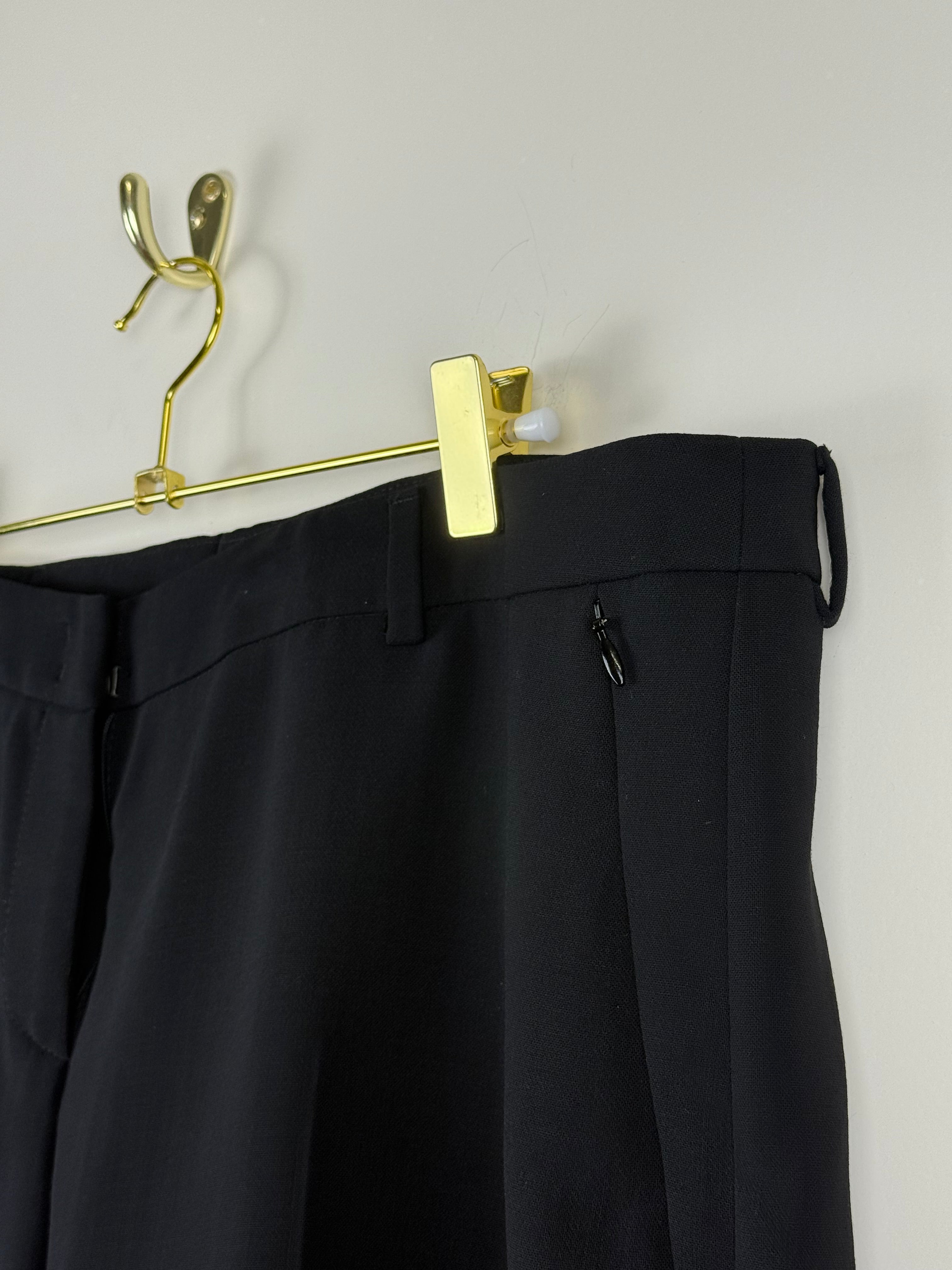 Akris Classic Wool Pants Black Sz. 42 DE