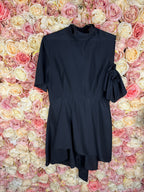 Rokh Silk Dress Dark Blue Sz. 38 DE