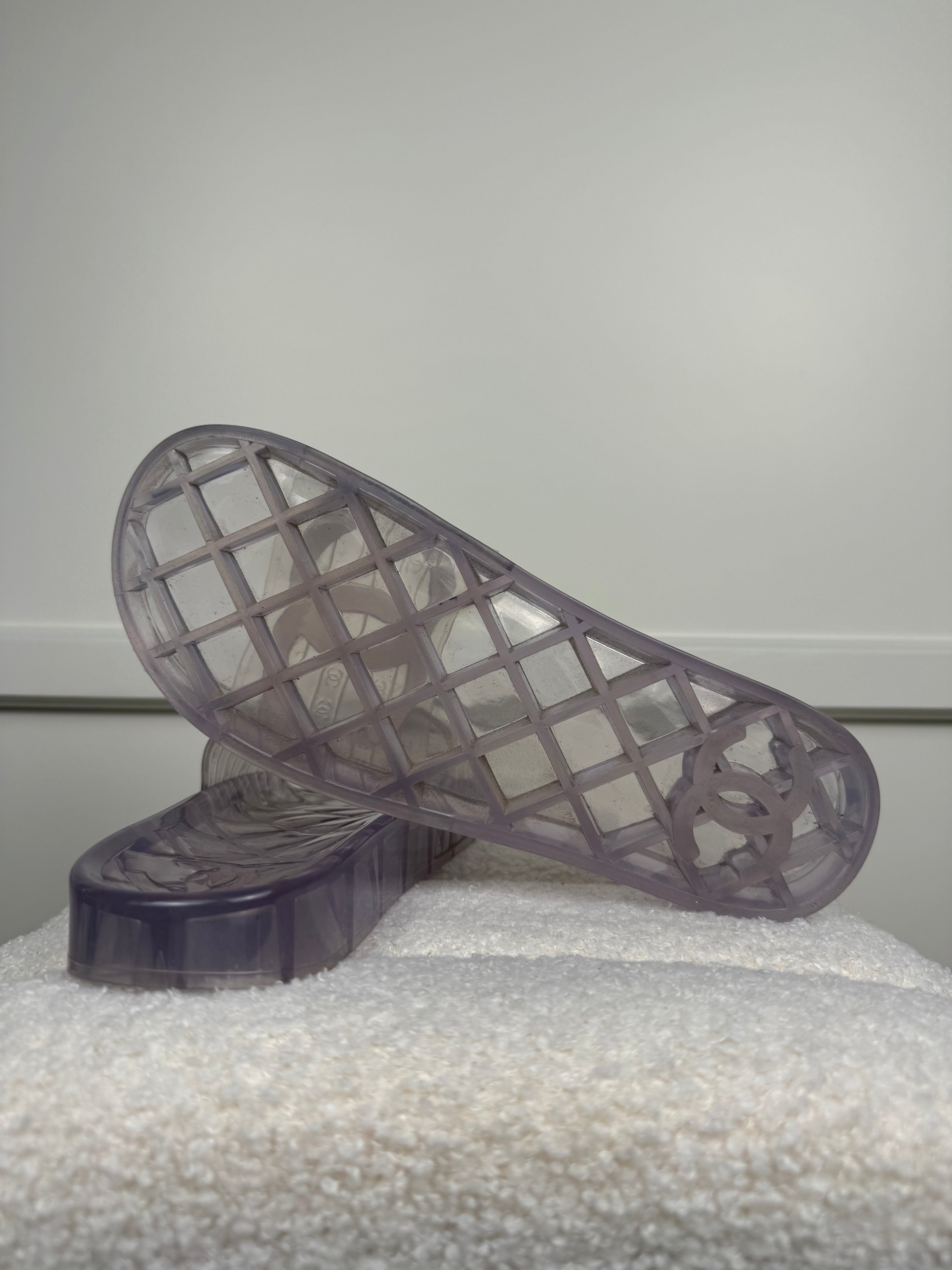 Chanel Transparent Slippers Sz. 40 EU