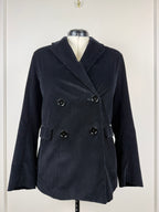 S' Max Mara Cord-Blazer – Schwarz – Gr. 40 DE (44 IT)