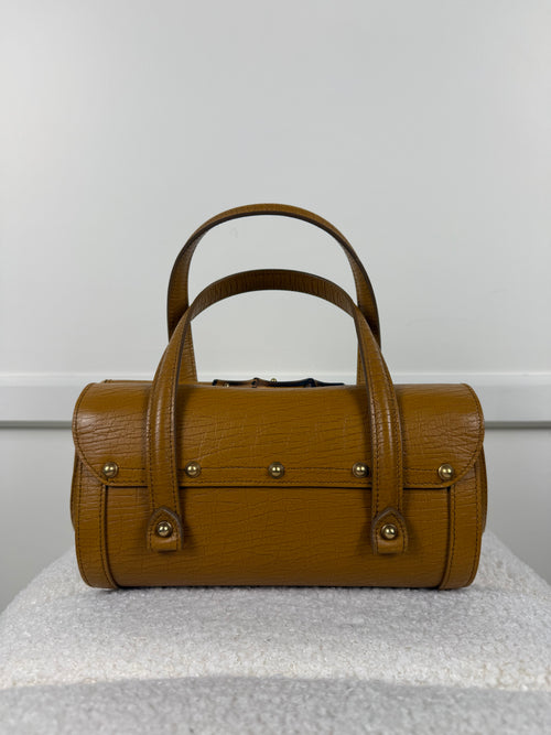 Gucci Kleine Bamboo Bullet Tasche – Camel