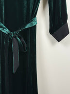 Brora Samt Kleid – Dunkelgrün – Gr. M