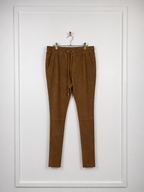 Catherine Khan Suede Leather Pants Cognac Sz. 42 DE