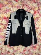 Le Nic & McCoy Jacket Black Jeans Sz. M
