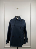 Max Mara The Cube Zeno Trench-Jacke – Dunkelblau – Gr. 38 DE