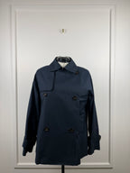 Max Mara The Cube Zeno Trench-Jacke – Dunkelblau – Gr. 38 DE