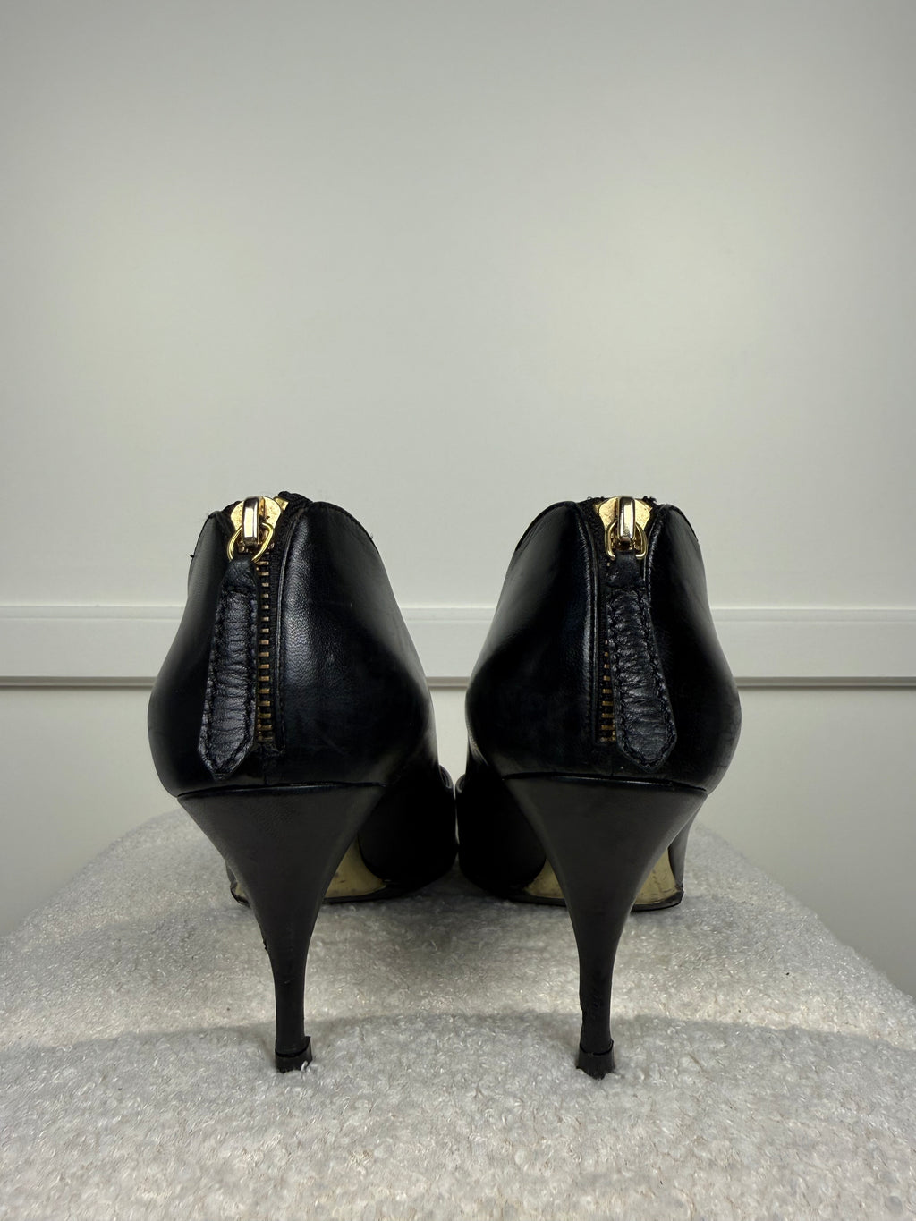 Valentino Leather Heels Black Sz. 39.5 EU