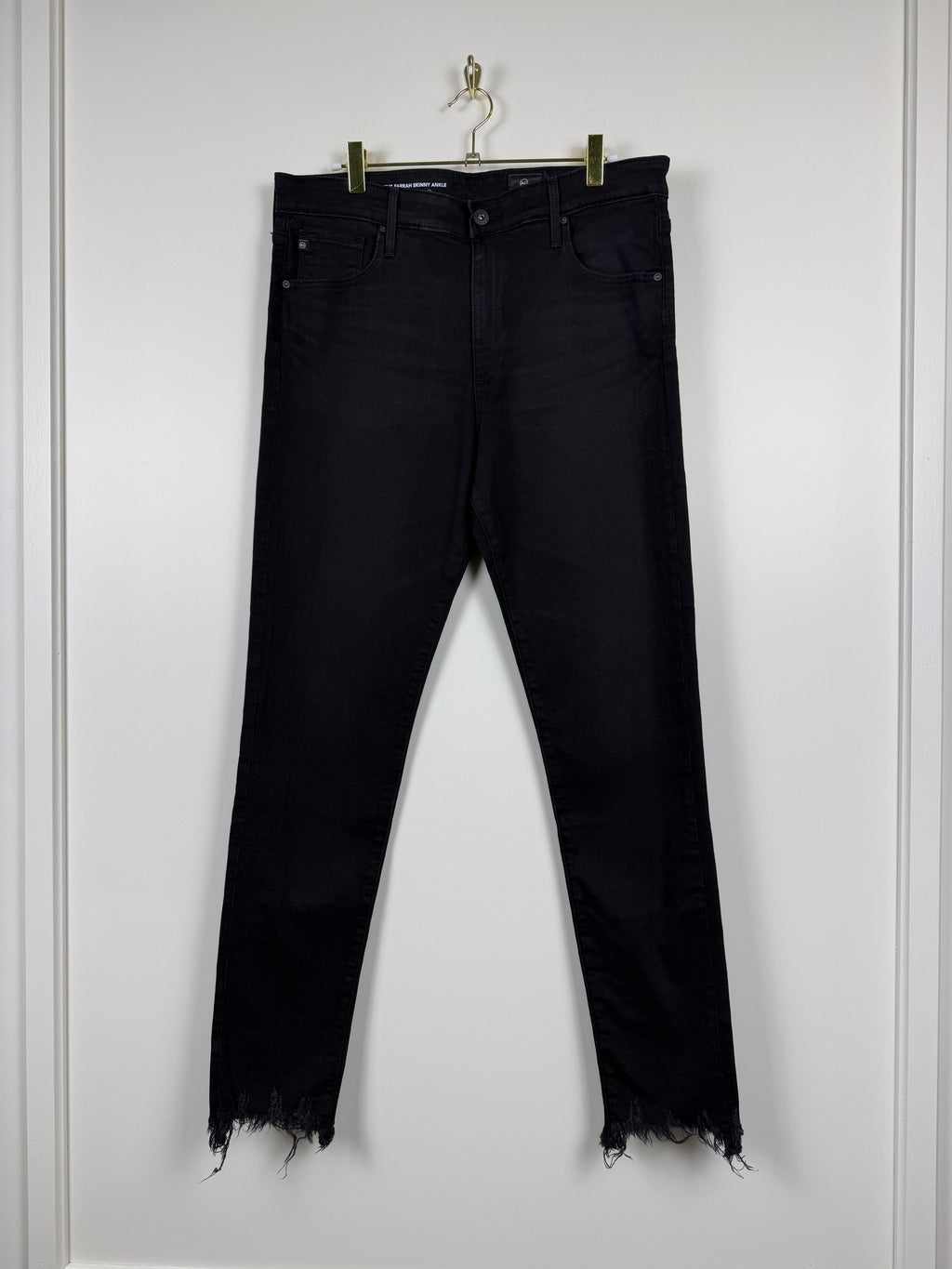 AG Adriano Goldschmied The Farrah Skinny Ankle Jeans – Dunkelgrau – Gr. 32