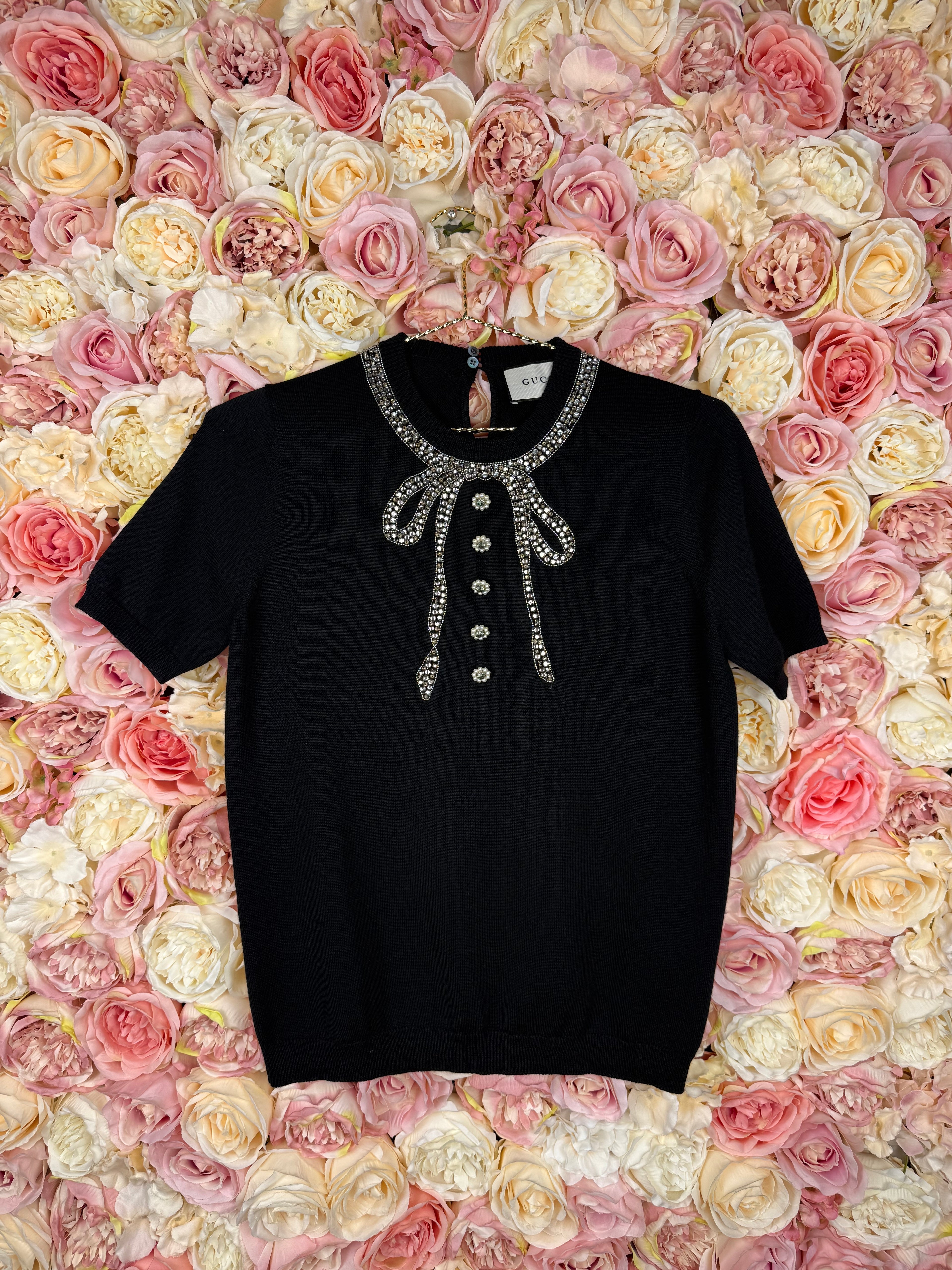 Gucci Wool Top Black Sz. 36 DE (40 IT)