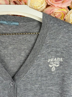 Prada Wool Cardigan Grey Sz. M