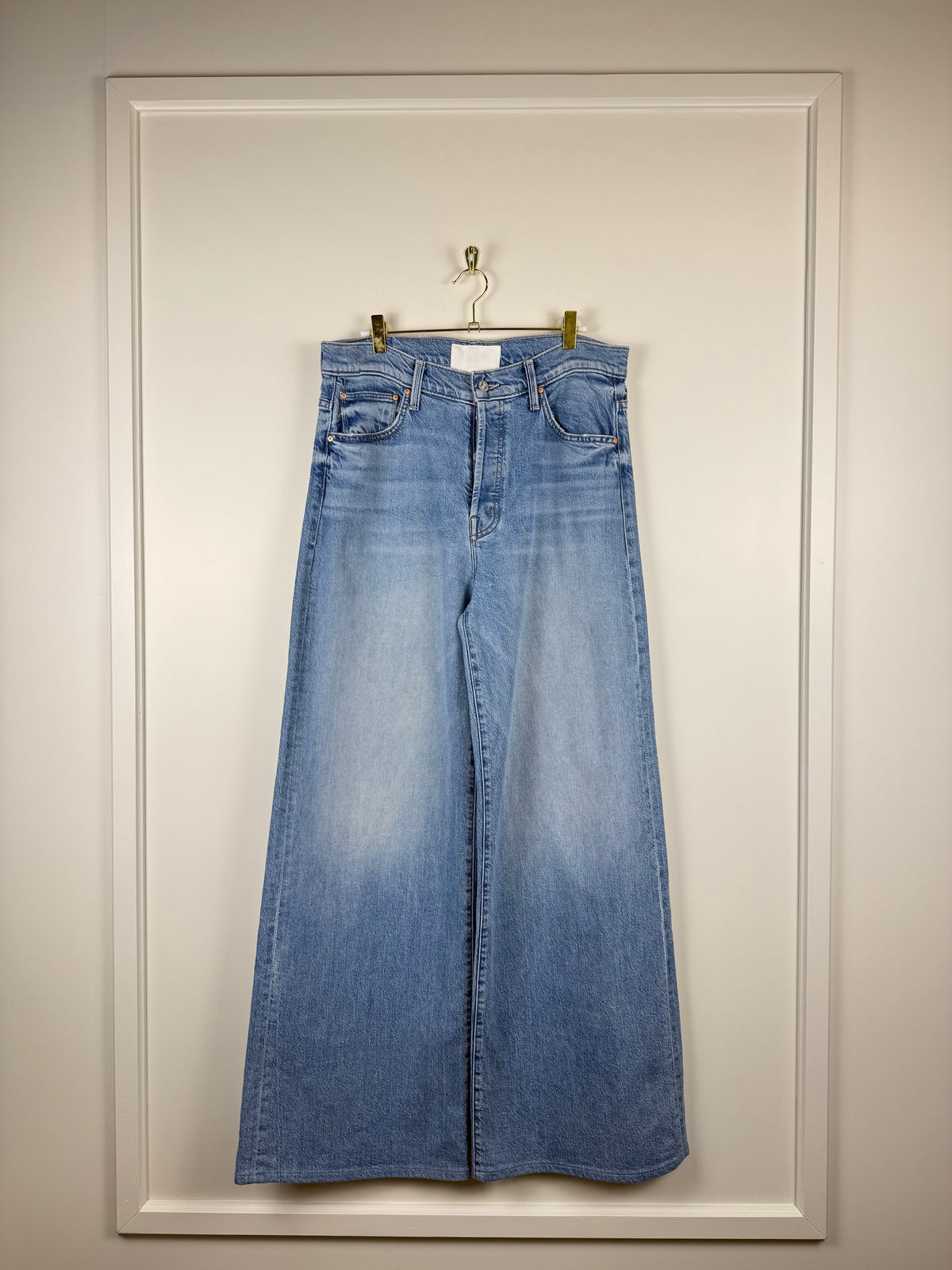 Mother Jeans "The Ditcher Royal Sneak" Light Blue Sz. 29