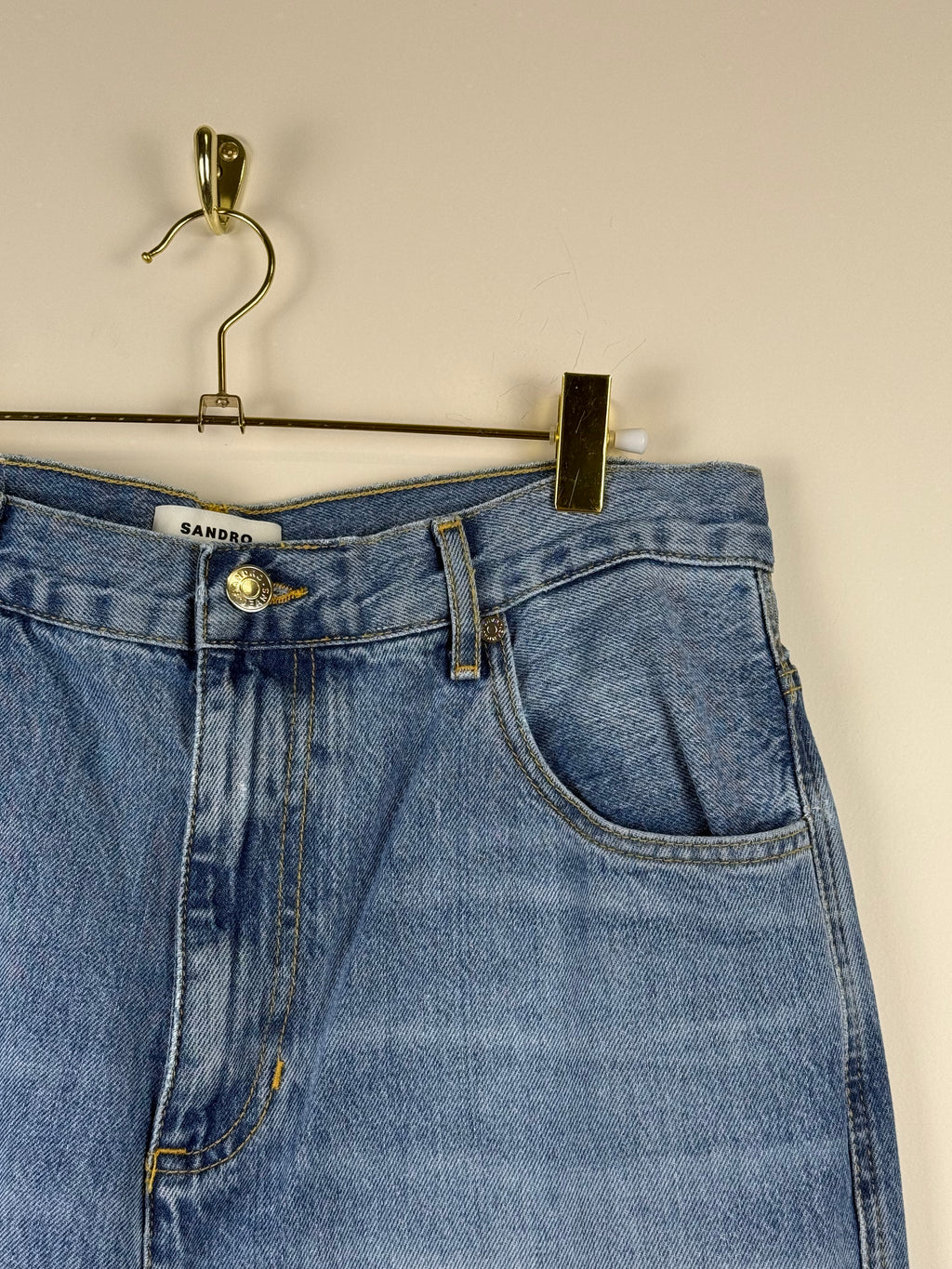 Sandro Jeans Straight Cut Light Blue Sz. 40 DE (42 FR)
