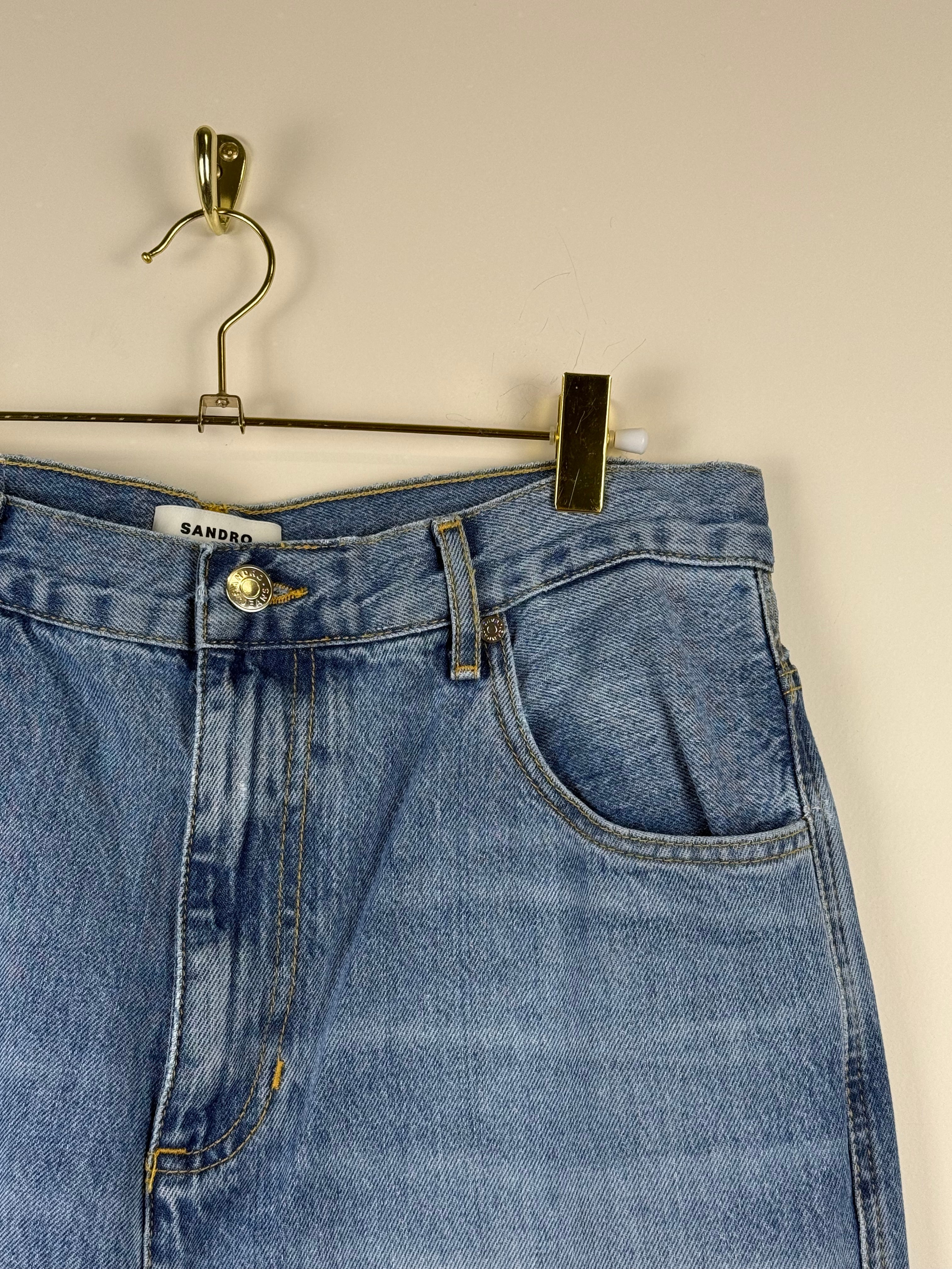 Sandro Jeans Straight Cut Light Blue Sz. 40 DE (42 FR)