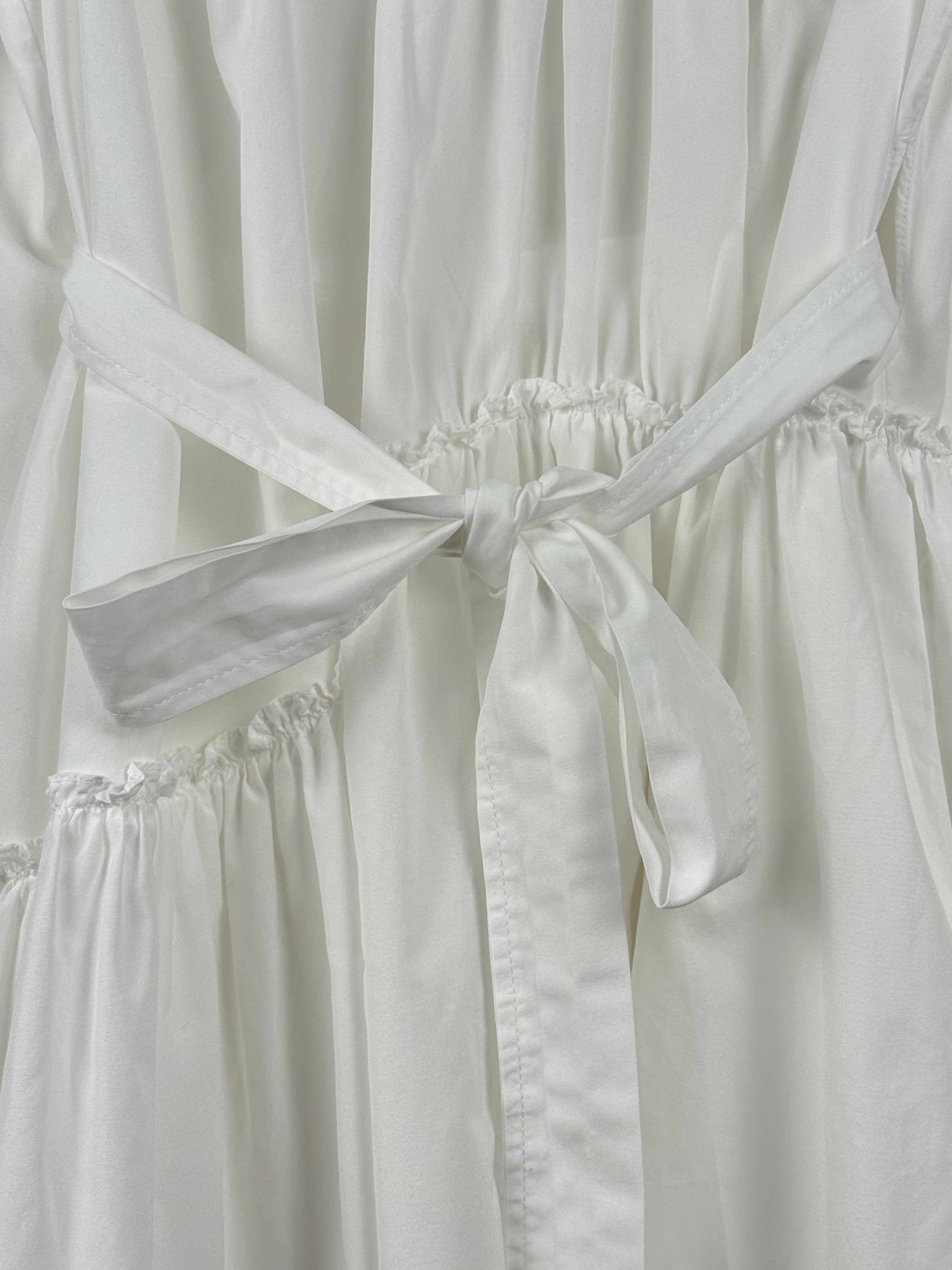 Simone Rocha Kleid mit Rüschen – Weiss – Gr. 34 DE (UK 6)
