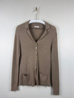 Hawick Cashmere Strickjacke – Camel – Gr. S