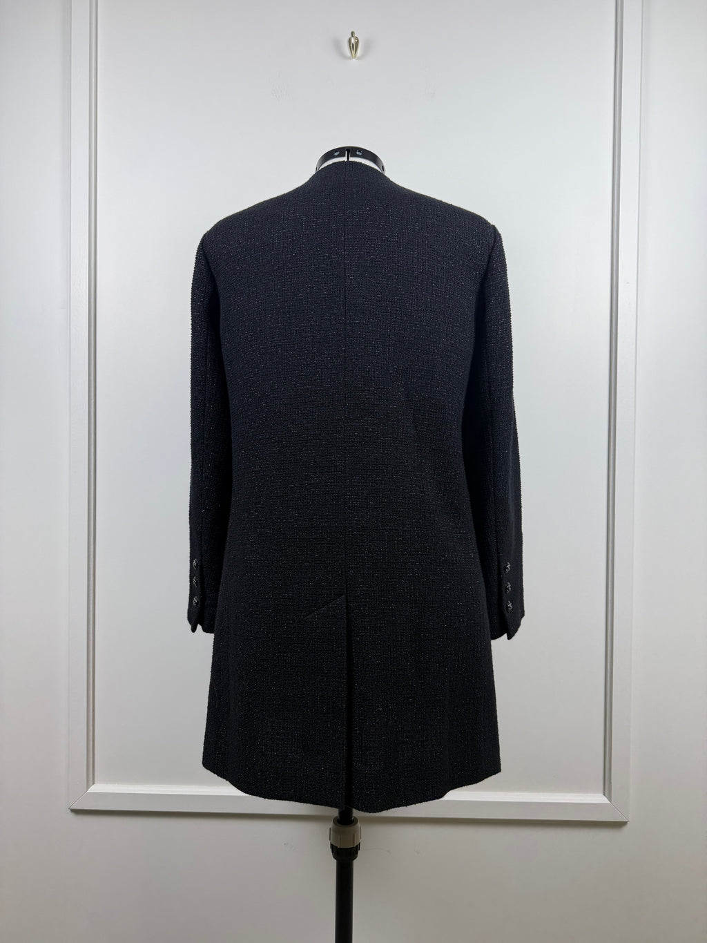 Chanel 21C Tweed Mantel – Schwarz – Gr. 42 DE (44 FR)