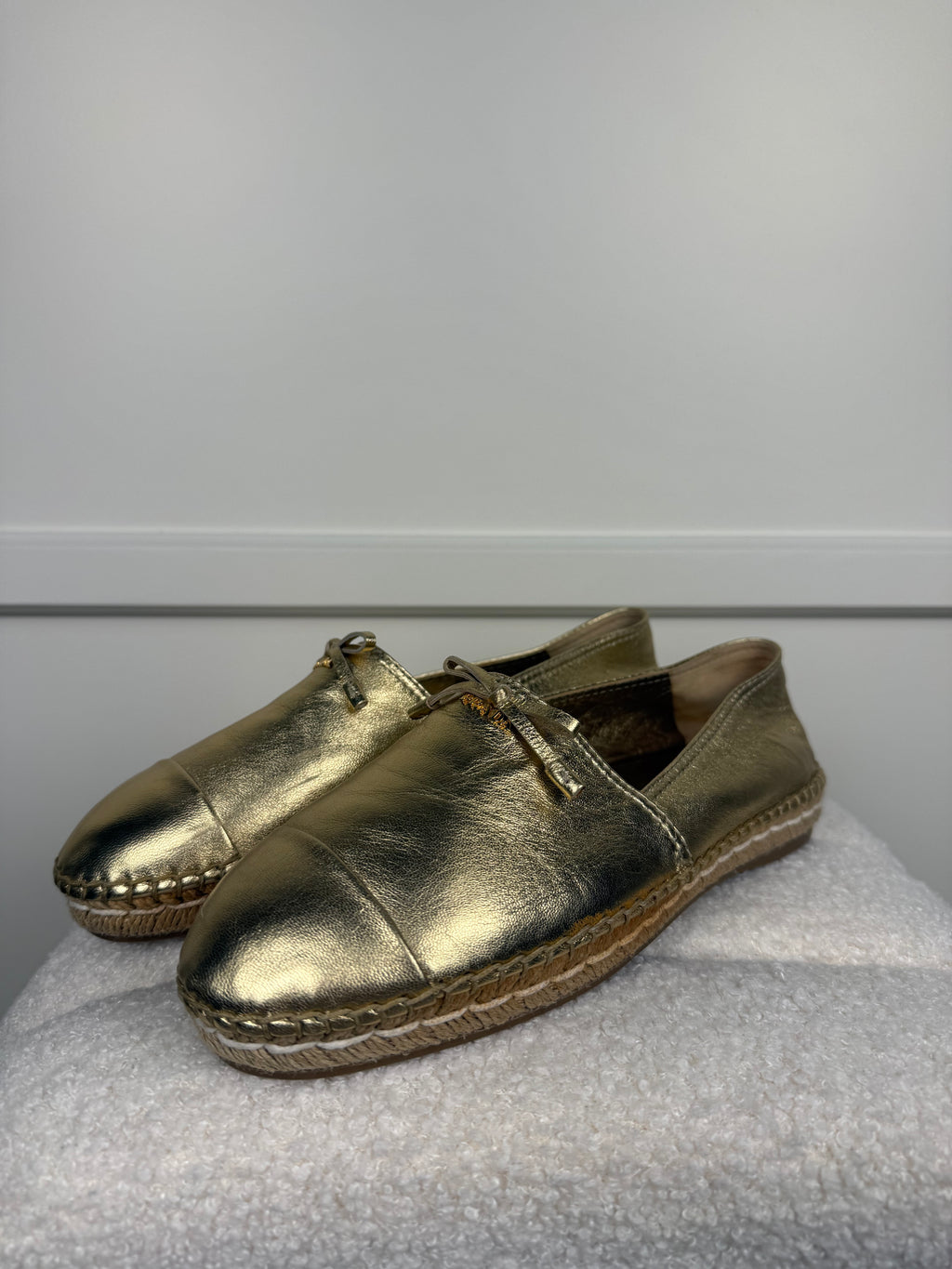 Prada Espadrilles Gold Sz. 38 EU