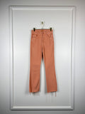 Mother Jeans "The Insider Ankle Fray" Coral Sz. 25