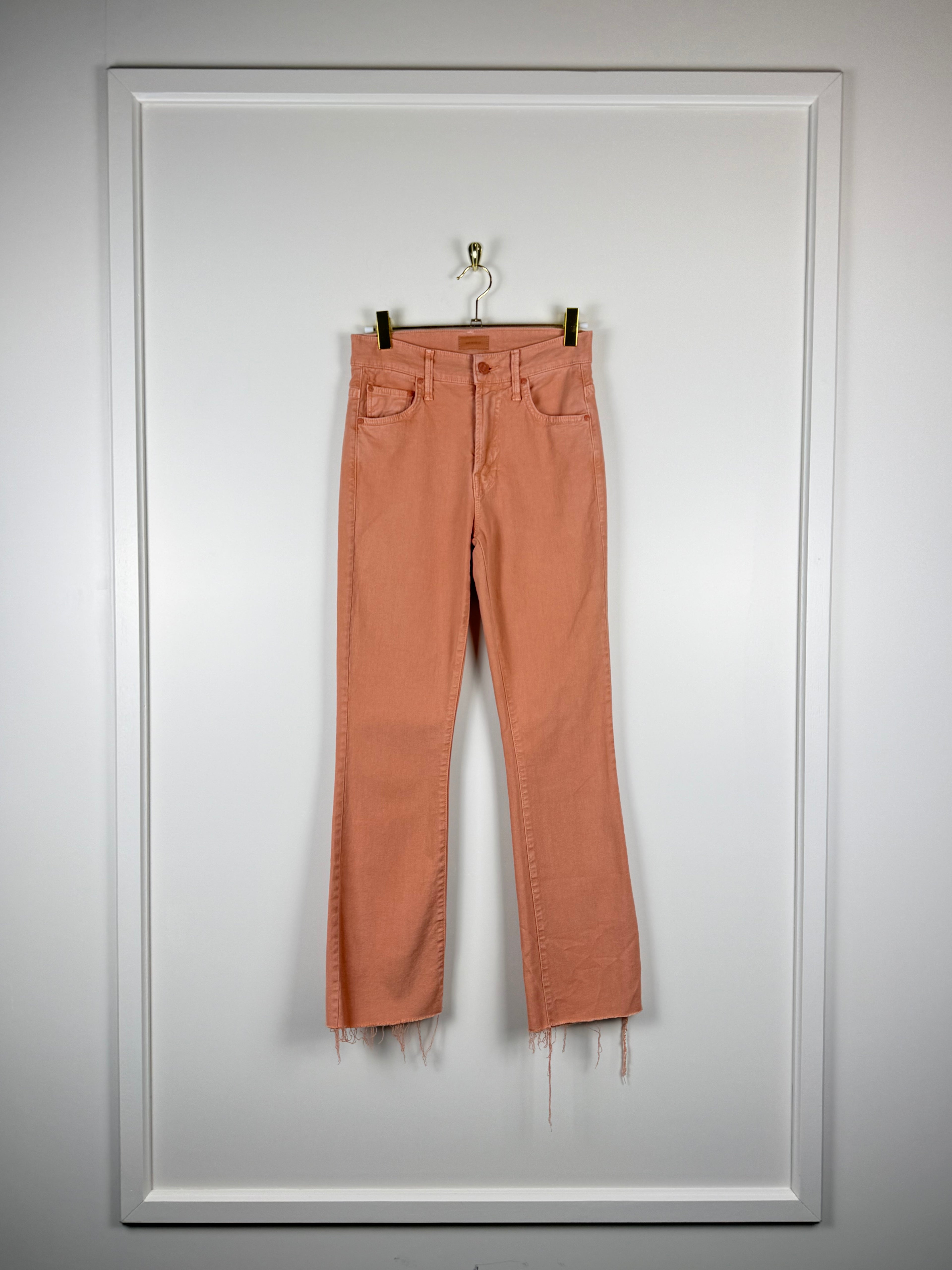 Mother Jeans "The insider ankle fray" Coral Sz. 25