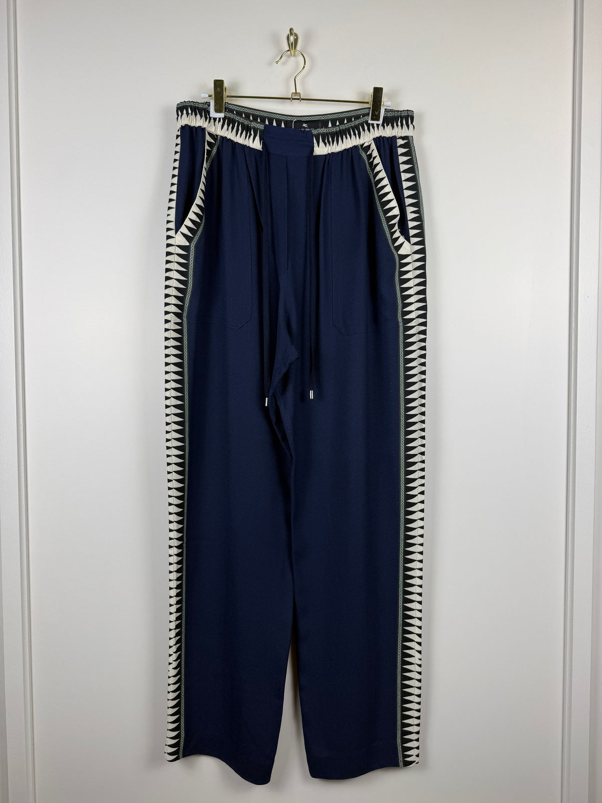 Etro Pants Blue Multi Sz. 42 DE (46 IT)