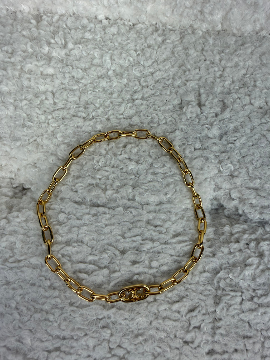 Celine Triomphe Link Chocker Gold